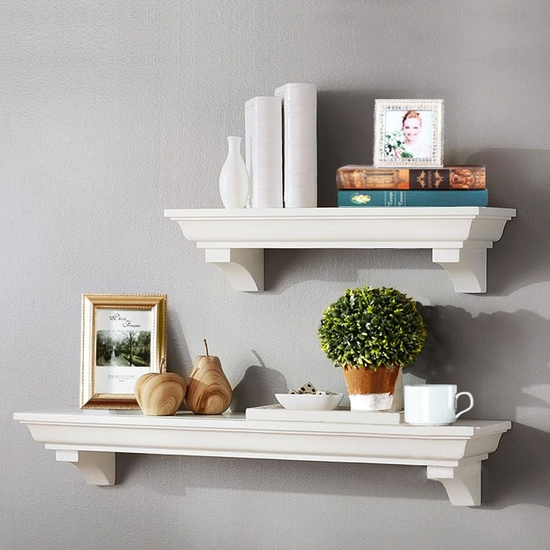 Simple Solid Wood Flat Partition Shelf Shelf