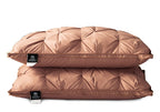A Pair Of Feather Pillows And White Goose Single Neck Guards