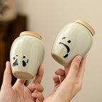 Chinese Retro Panda Ceramic Pot