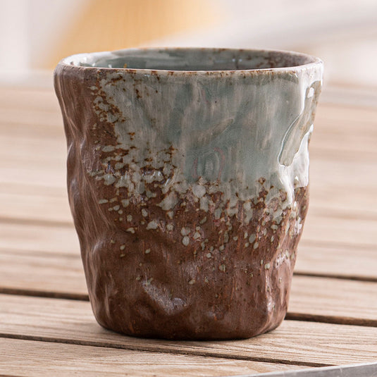 Japanese Style Rough Pottery Antique Tea Cup