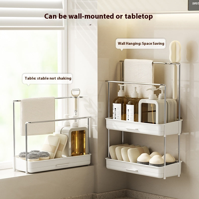 Multi-layer Rag Storage Rack Kitchen Storage Rack – Grand Goldman