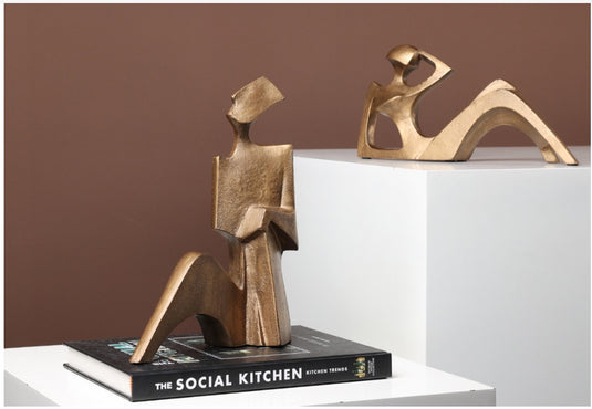 Décorations sculptées de personnages abstraits créatifs et minimalistes modernes