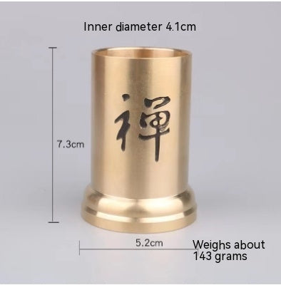 Chinese Lucky Charm Tea Set Brass Storage Jar Household Tea Clamp Tea Knife Tea Fork T