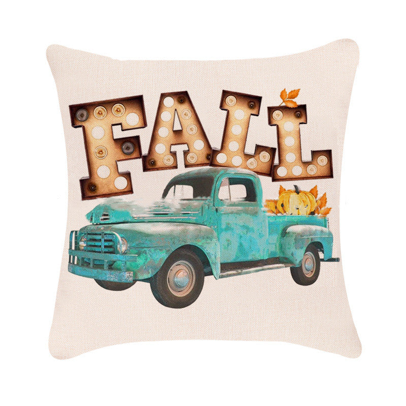 New Autumn Halloween Pumpkin Pillow Car Sofa Cushion Cover