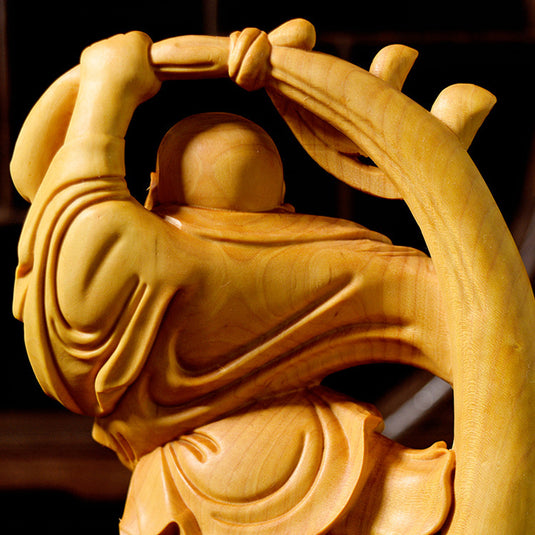 Dancing Maitreya Buddha Statue Vehicle Ornament