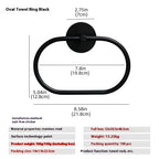 Bathroom Punch-free Storage Bathroom Stainless Steel Towel Ring