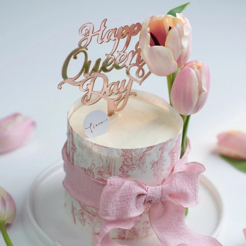 Cake Decorating Vintage Print Ribbons