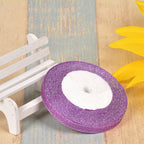 Bow Gold Silk Silver Polyester Ribbon