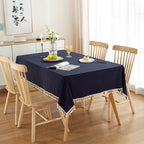 All Cotton Washed Cotton Tassel Coffee Table Cloth Table Cloth
