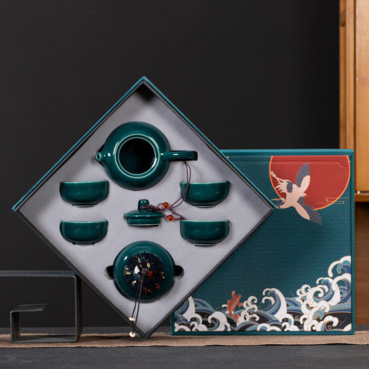 Ceramic Kung Fu Tea Set Gift Box Set Business Small Gift
