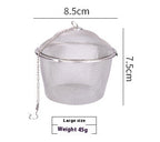 Portable Household 304 Stainless Steel Mesh Tea Strainer
