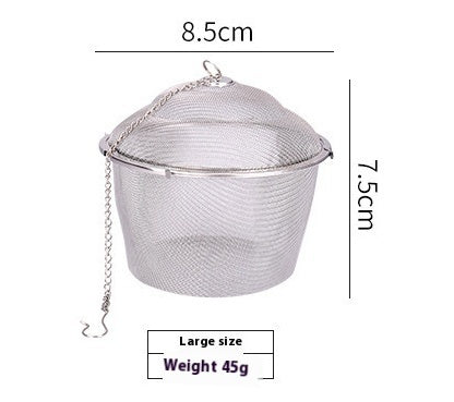 Portable Household 304 Stainless Steel Mesh Tea Strainer