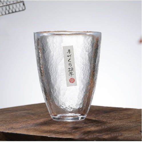 Rendering Of Japanese Glass Thickened Hammer Pattern Cup