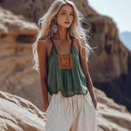 Chinese Style Retro Small Slip Top Women
