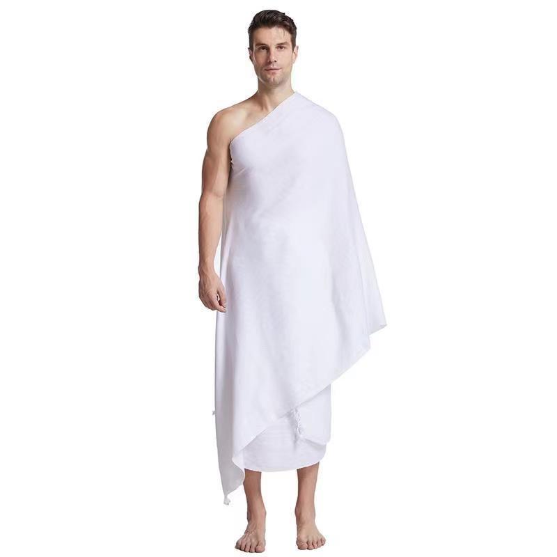 Towel Polyester White Embossed Beach Towel