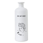 Vaso in vetro per bocca trasparente blu semplice vaso nordico inserito