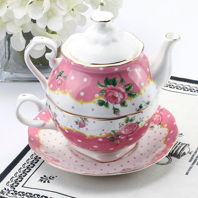 European-style Bone China Tea Set Mother And Son Pot Office