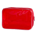 In Stock Solid Color Transparent Cosmetic Bag Large Capacity Convenient And Simple Storage Bag