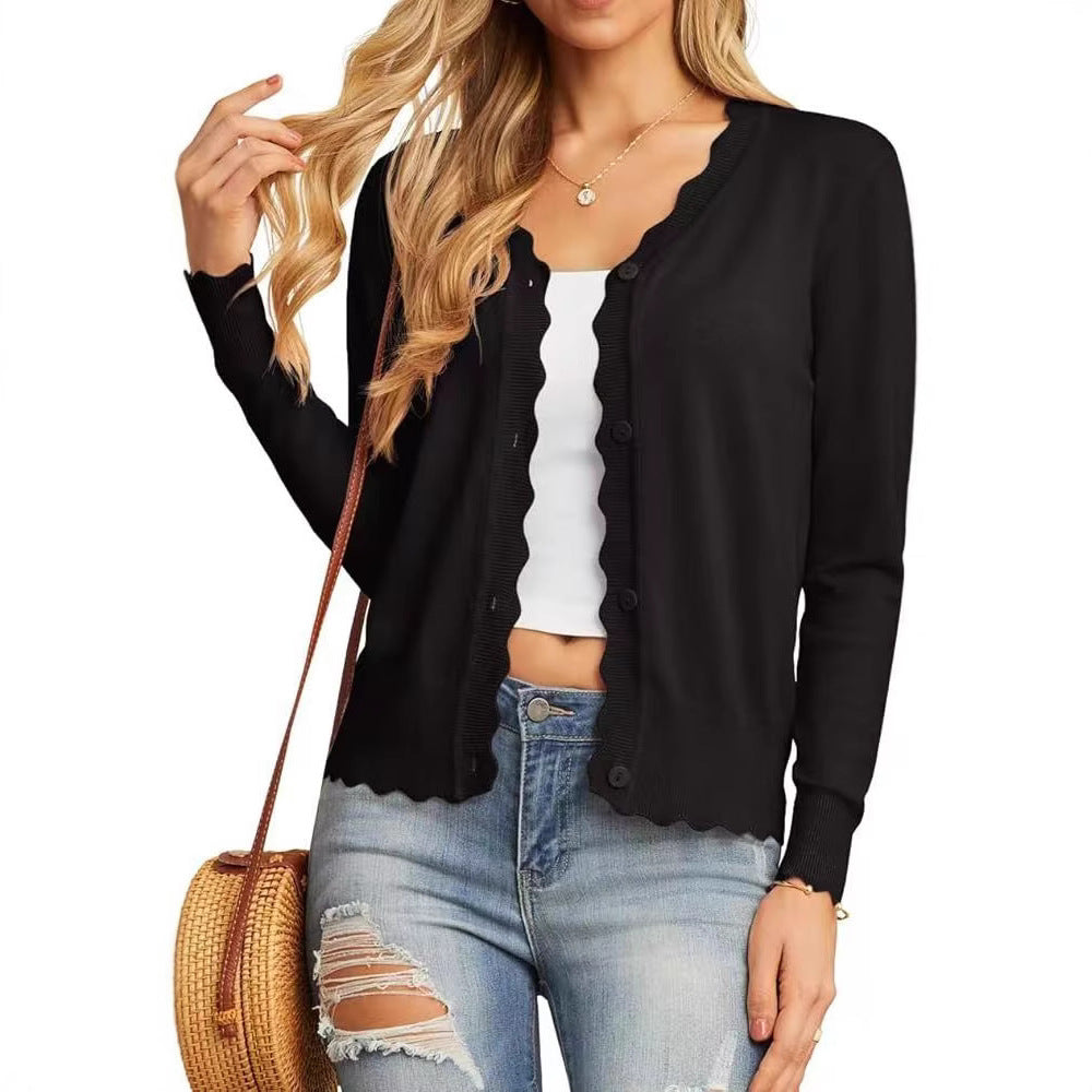 Fashion Short Knitted Cardigan Coat - Grand Goldman