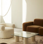 Fauteuil canapé en velours d'agneau style simple photo