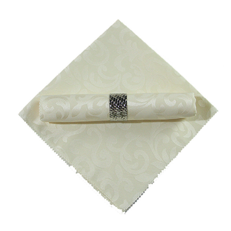 Square Folding Fabric Tablecloth Decorative Embroidery