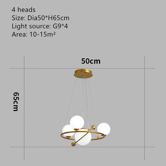 Lustre de mode créatif de personnalité de salle à manger d'enfants minimaliste moderne