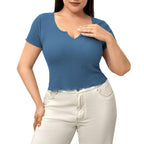 Breathable Slim Temperament Solid Color T-shirt Top