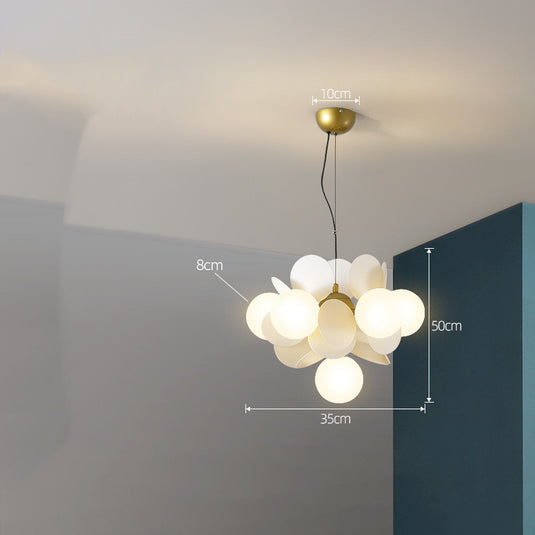 Lustre nordique moderne minimaliste pour salon et chambre à coucher