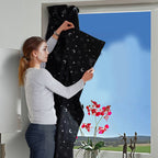 Portable Home Magic Patch Printed Curtains