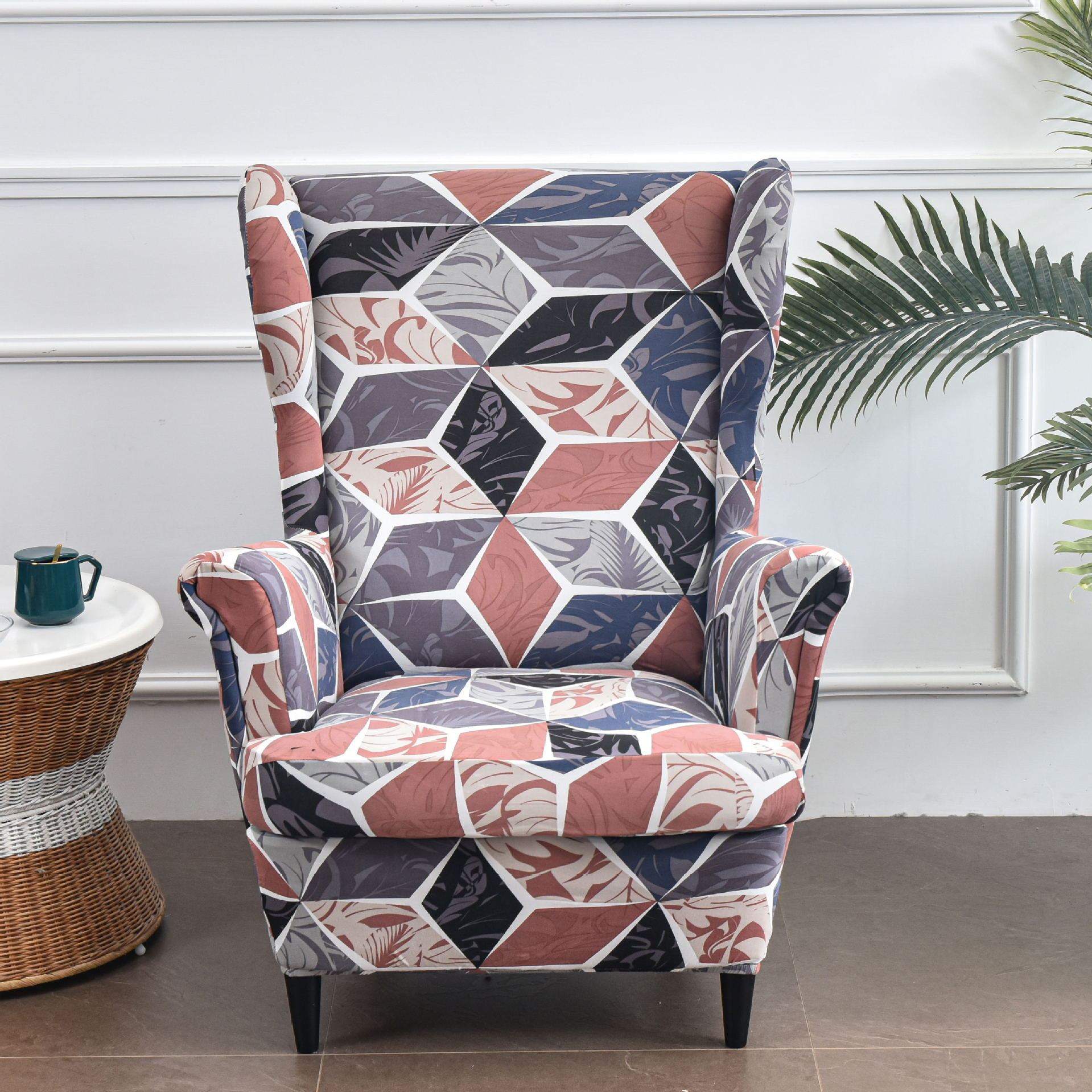 Printed Stretch American Style Sofa Chair Cover