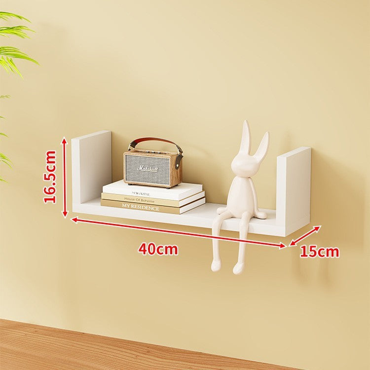 Wall Shelf U-shaped Bookshelf Living Room Background Wall Flat Partition Shelf