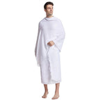Towel Polyester White Embossed Beach Towel