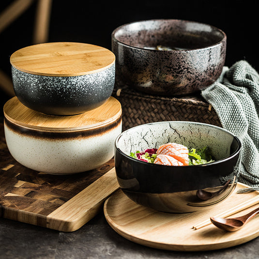 Creative Japanese Student Ceramic Soup Bowl Tableware
