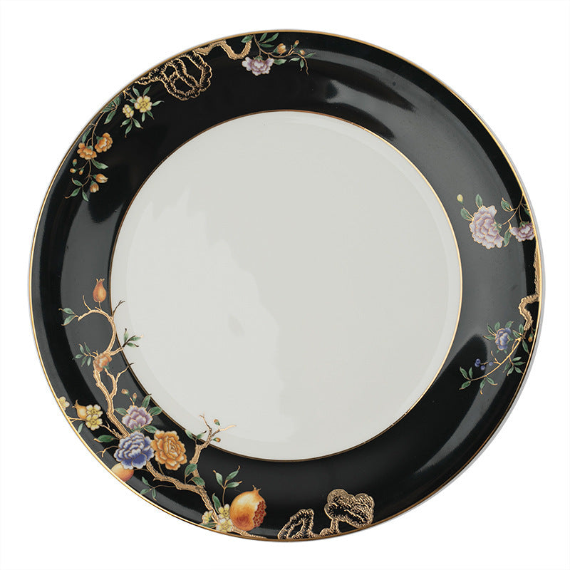 Chinese Bone China Household Cutlery Bowls Set Gift