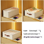 Multifunktionel opbevaringsboks til undertøj til hjemmet soveværelse skuffe til underbukser compartment