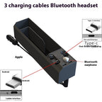 Car Charger Multi-function Storage Box With Dual USB Storage Box