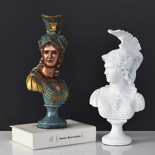 Greek Goddess Athena Sculpture Statue Plaster Resin Angel Ornament