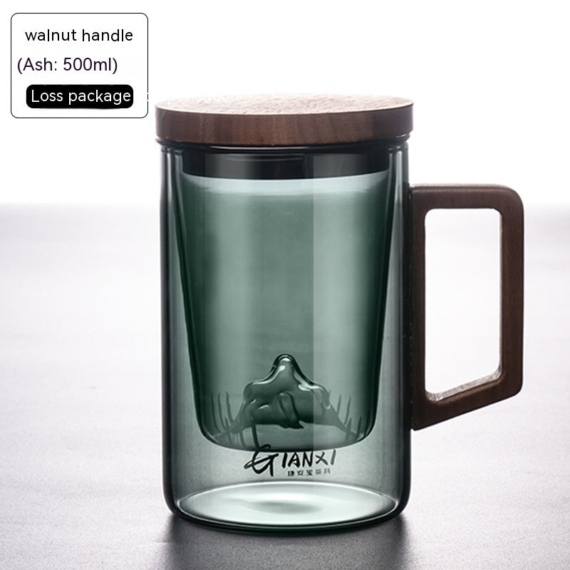 Office Tea Water Separation High Borosilicate Glasses