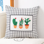 Simple Home Sofa Plush Double-sided Printing Pillow Cover Can Be Disassembled And Washed