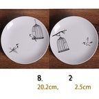 Bone China Dish Deep Plate Shallow Creative European Style