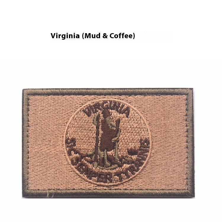 Embroidered Armband Double-sided Velcro Cloth Label