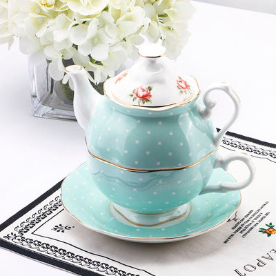 European-style Bone China Tea Set Mother And Son Pot Office