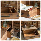 Home Computer Elevated Office Desk Flip Dust-proof Stationery Storage Box