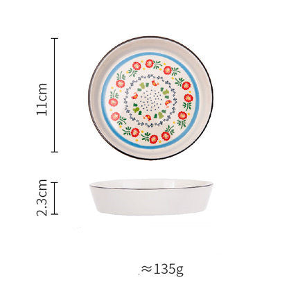 Creative New Bone China Disc Tableware