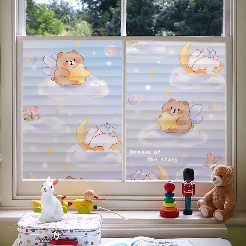 Autocollant en verre dépoli pour fenêtre de cuisine, salle de bain, opaque transparent, intimité statique