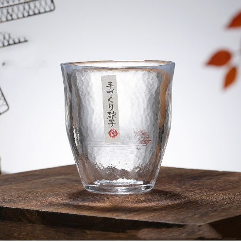 Rendering Of Japanese Glass Thickened Hammer Pattern Cup