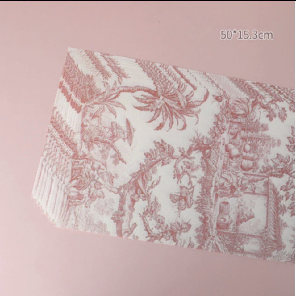 Cake Decorating Vintage Print Ribbons