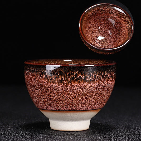 Kiln Change Ceramic Kung Fu Tea Set Cup Home Gift Box