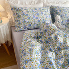 Small Floral Gentle Girl Heart Bedding Set Of Four