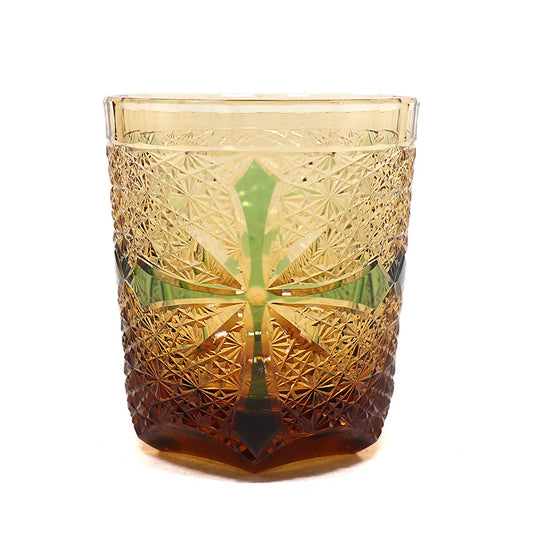 Moderigtigt håndskåret whisky krystalglas